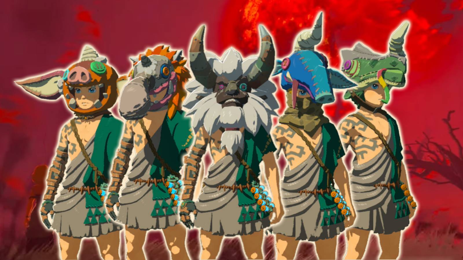 zelda tears of the kingdom monster masks bokoblin horriblin lynel moblin lizalfos
