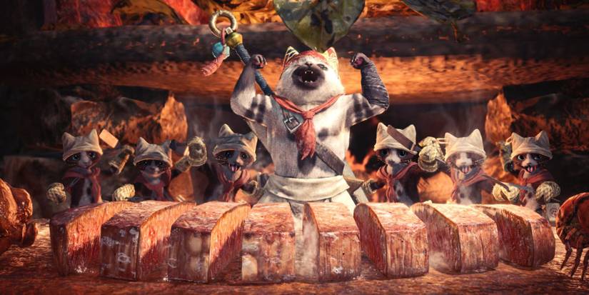 Palicos preparing a feast