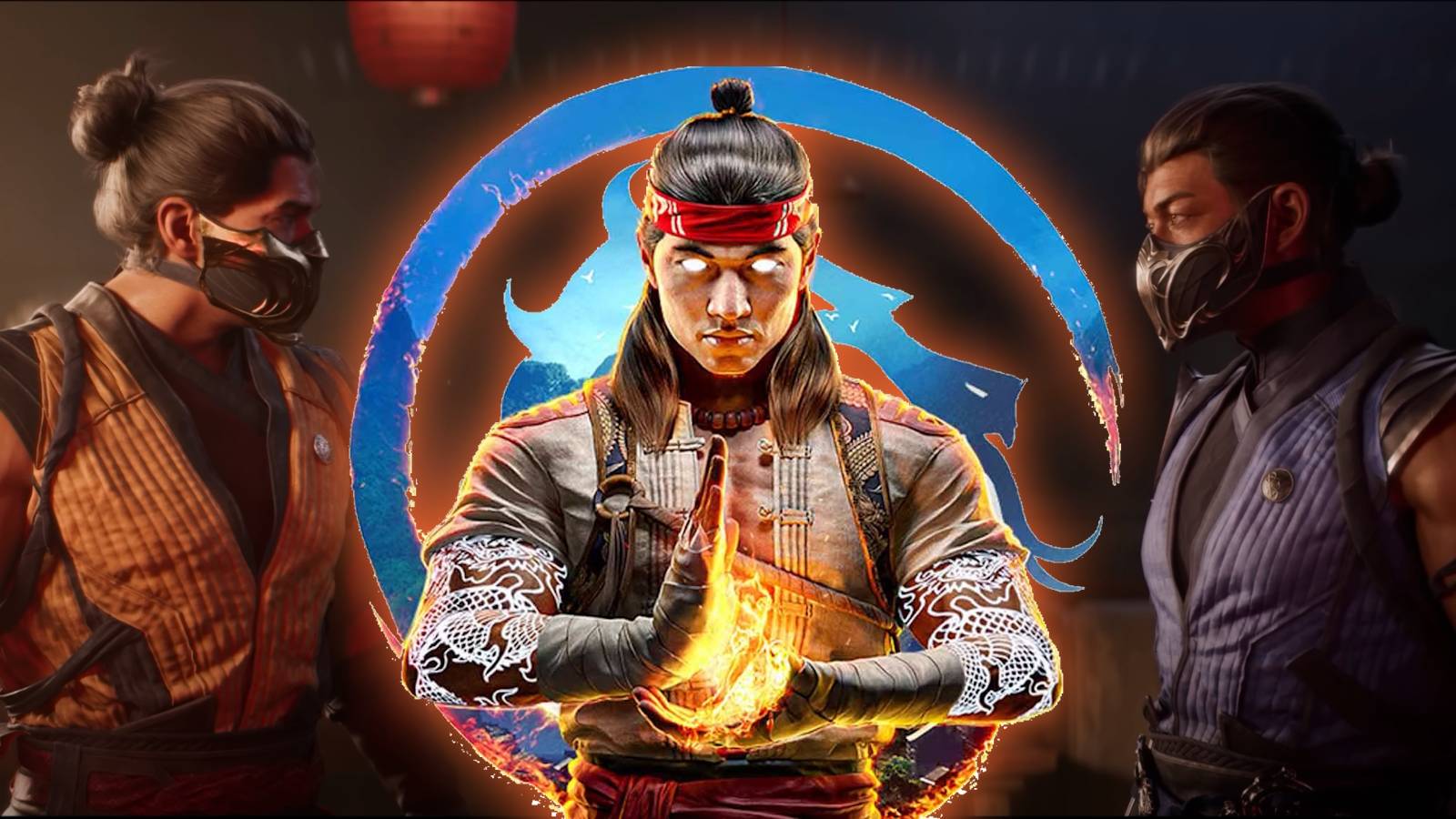 Scorpion Sub-Zero and Fire God Liu Kang from Mortal Kombat 1