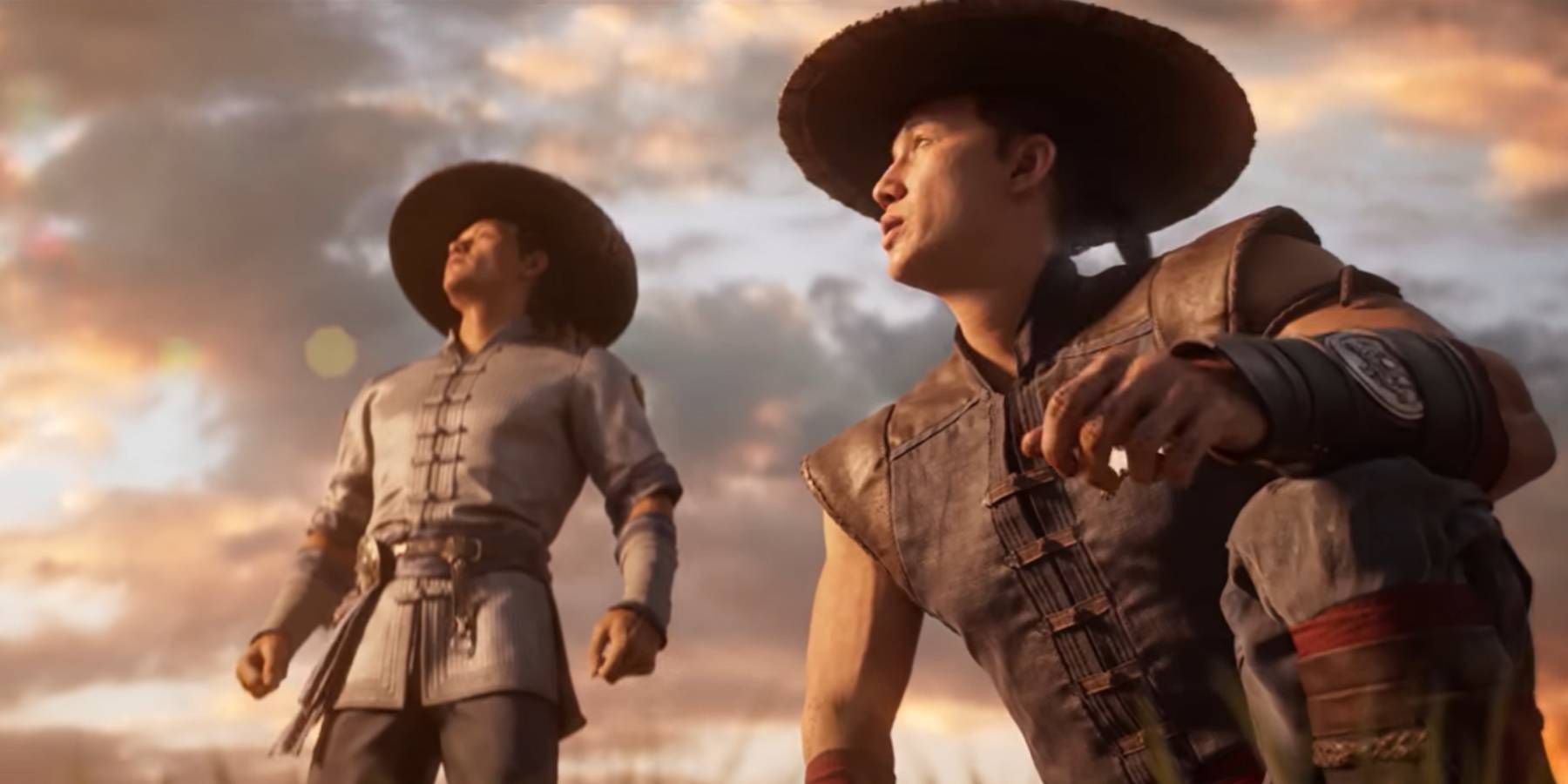 Kung Lao and Raiden from the Mortal Kombat 1 trailer