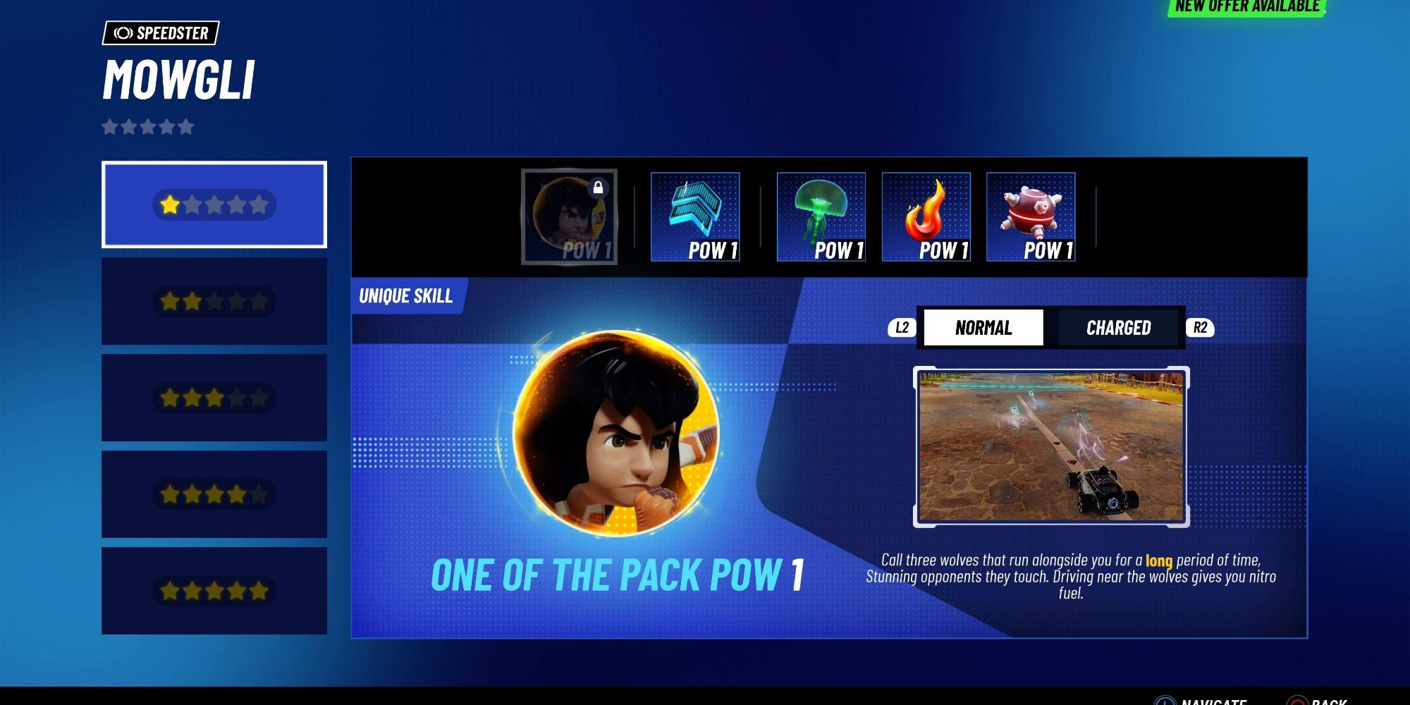 Mowgli's unique skill in Disney Speedstorm called One Of The Pack