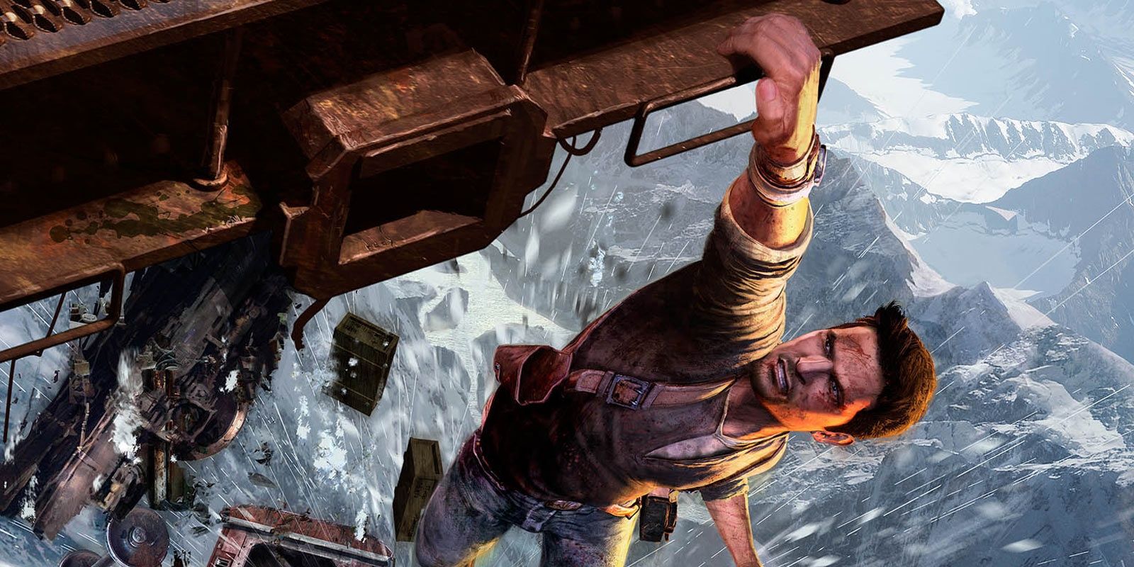 Nathan hanging in Uncharted 2 Among Thieves