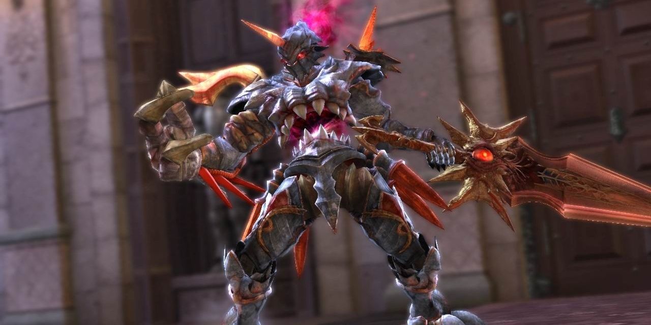 Nightmare and Soul Edge in Soul Calibur 4