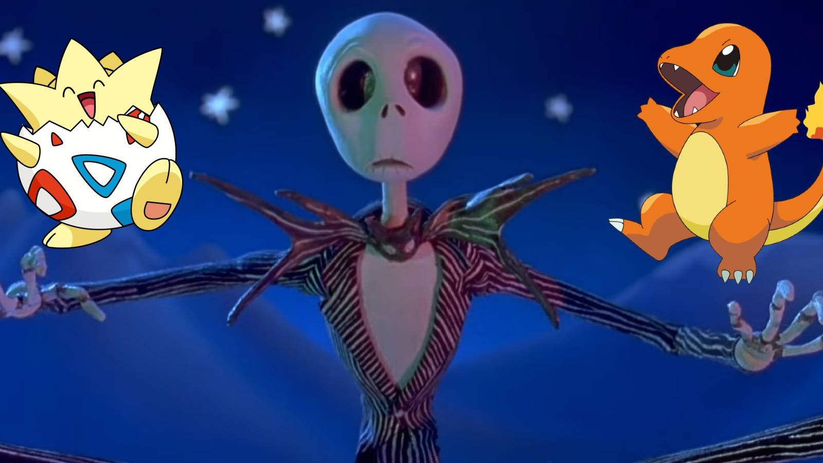 Pokemon's Charmander and Togepi Get Nightmare Before Christmas Makeovers, image size:1600x900