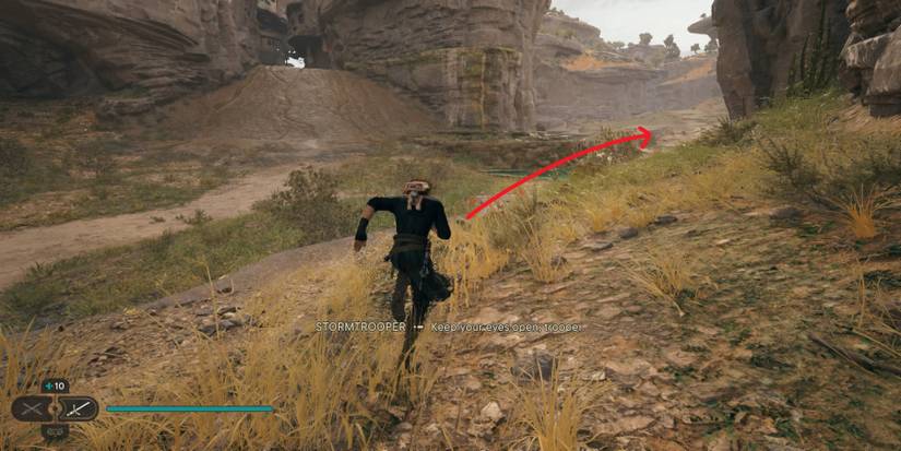 Cal runs through the Untamed Downs in Star Wars Jedi: Survivor