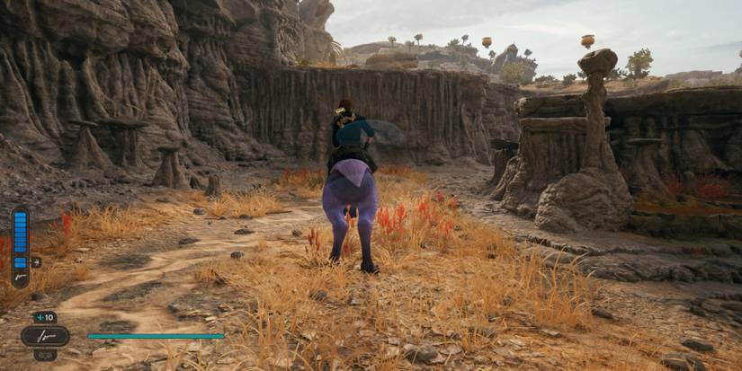 Cal rides a Nekko in Star Wars Jedi: Survivor