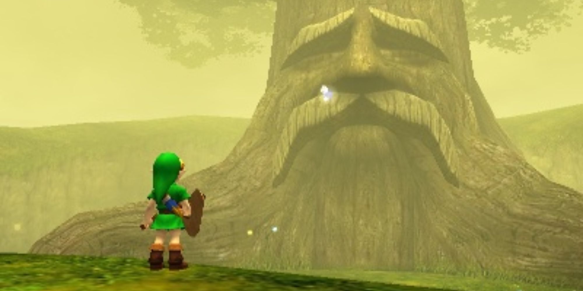 Young Link facing the Great Deku Tree