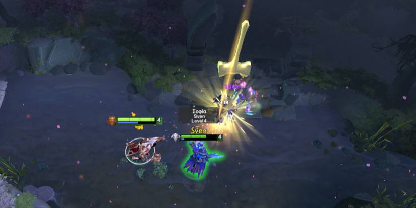 Omniknight eliminates enemies in the off lane