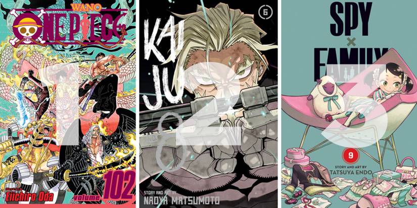 One Piece 1 Kaiju 2 Spy x Family 3