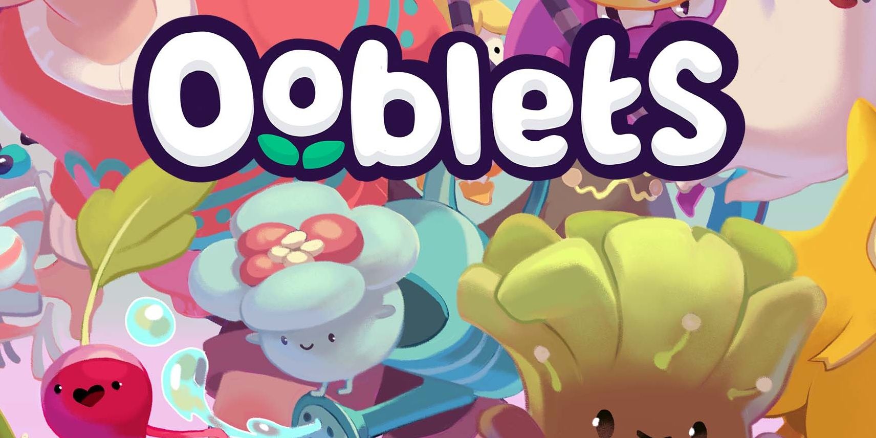 Ooblets Game Title Cover With Ooblets