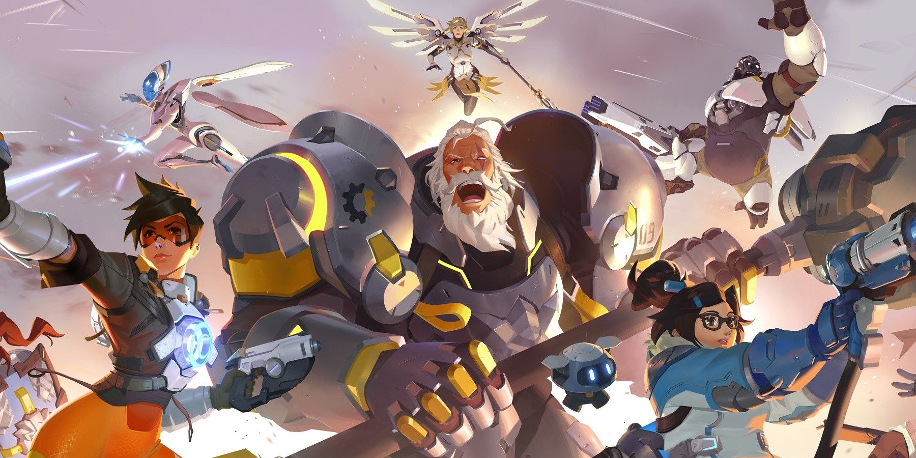 Illustration of the Overwatch 2 roster