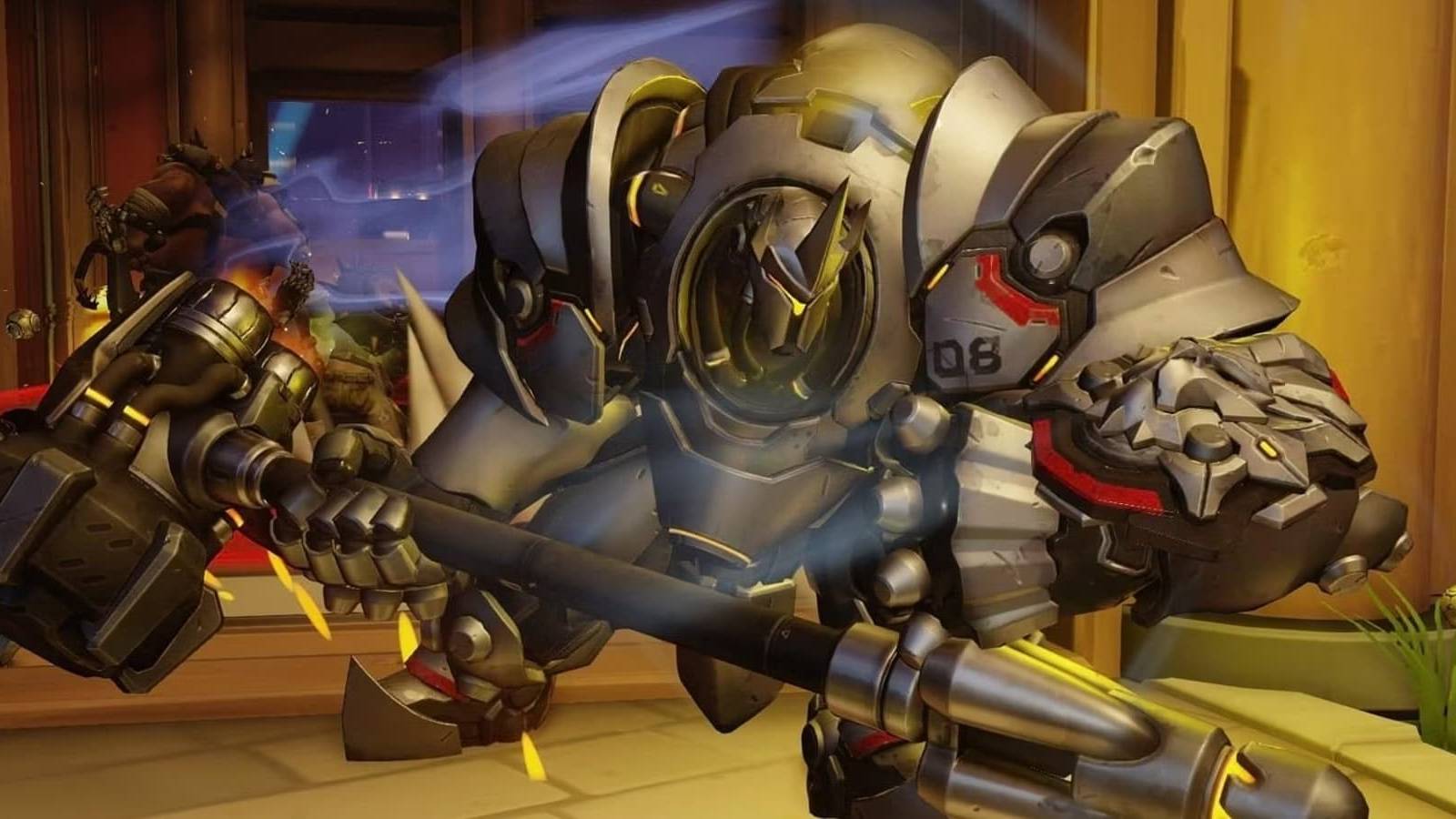 overwatch 2 reinhardt charge escape action movie