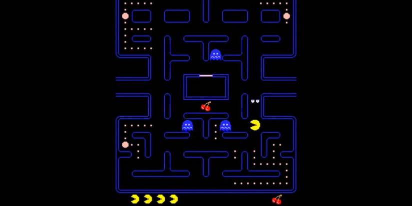 Pac-Man chasing ghosts after eating a Power Pellet
