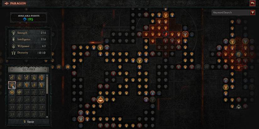 Paragon System Diablo 4 Levelling Glyphs