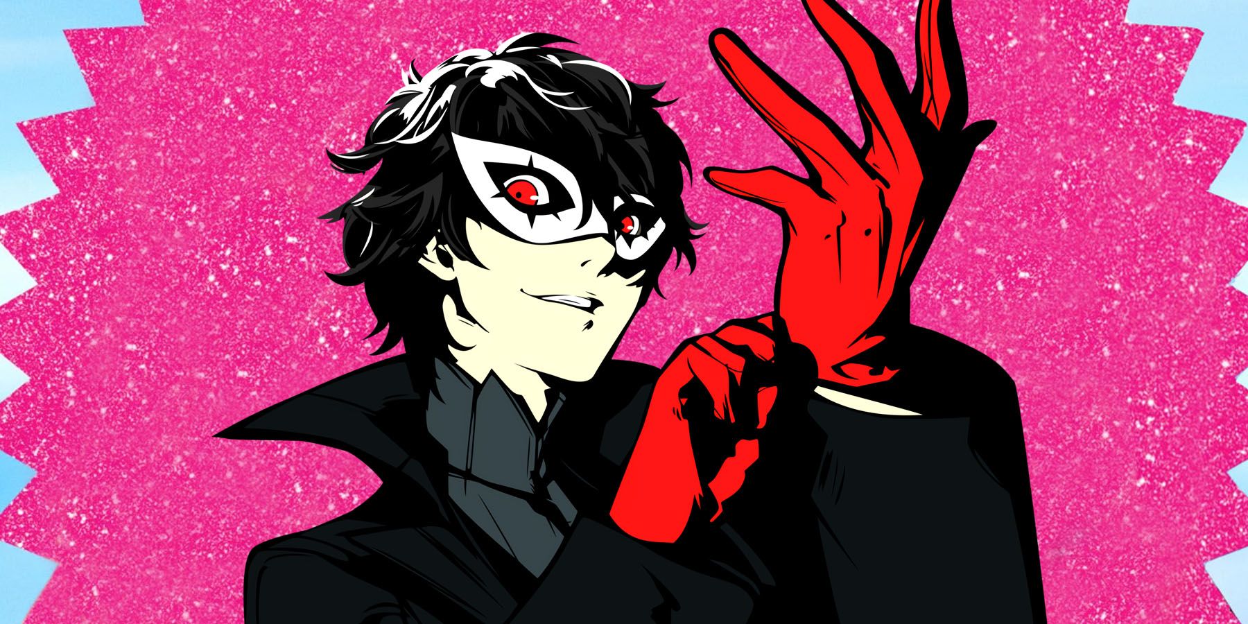 An image of Joker from Persona 5 placed in the poster for the Barbie movie.