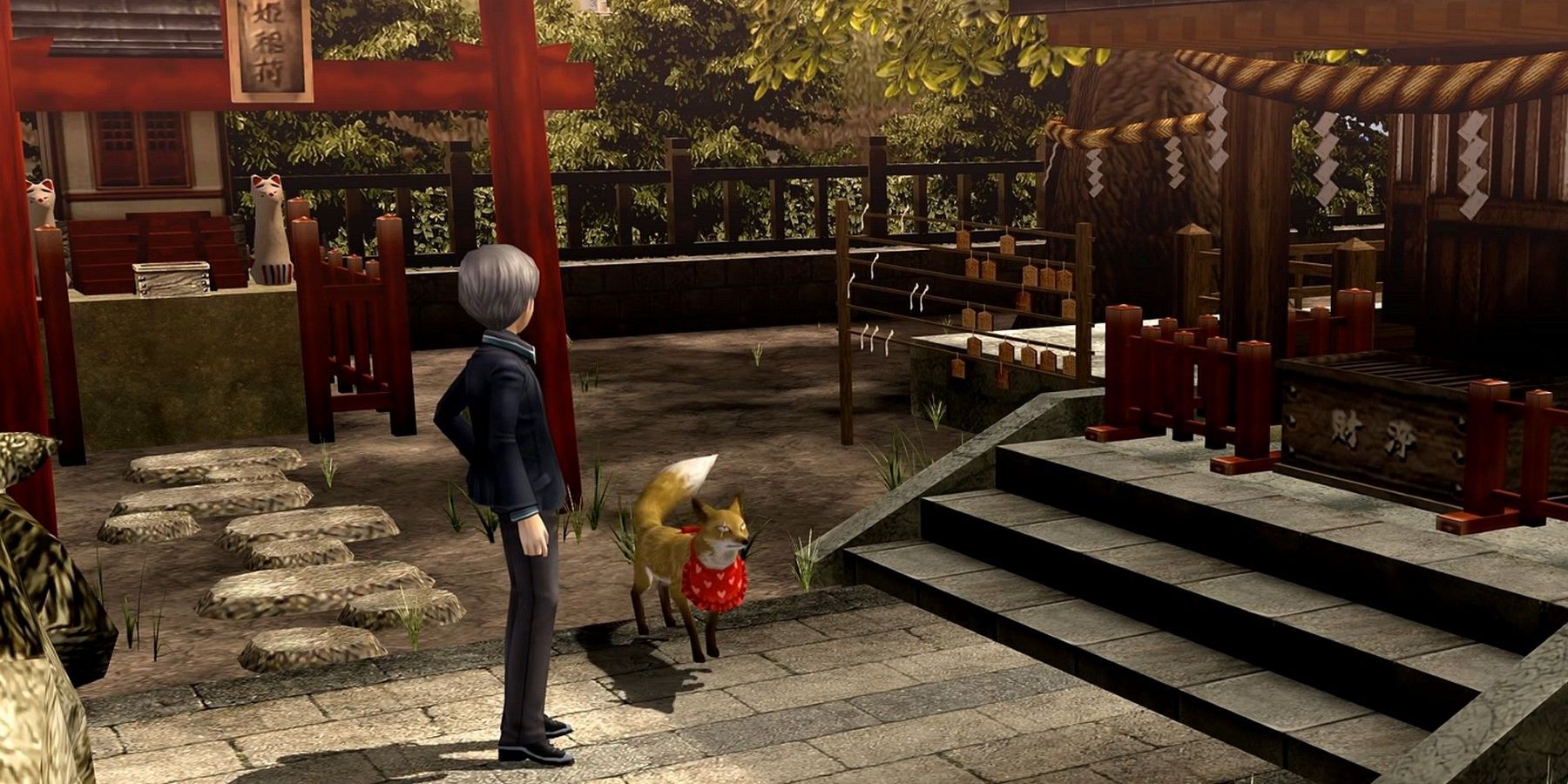 Persona 4 Golden yu narukami fox shrine