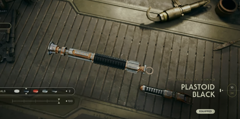 plastoid black material in star wars jedi: survivor