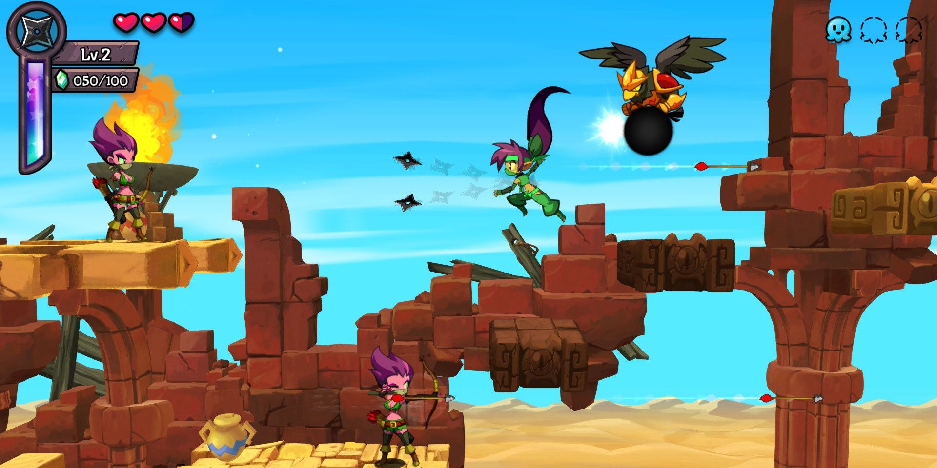 Platforming in Shantae: Half-Genie Hero