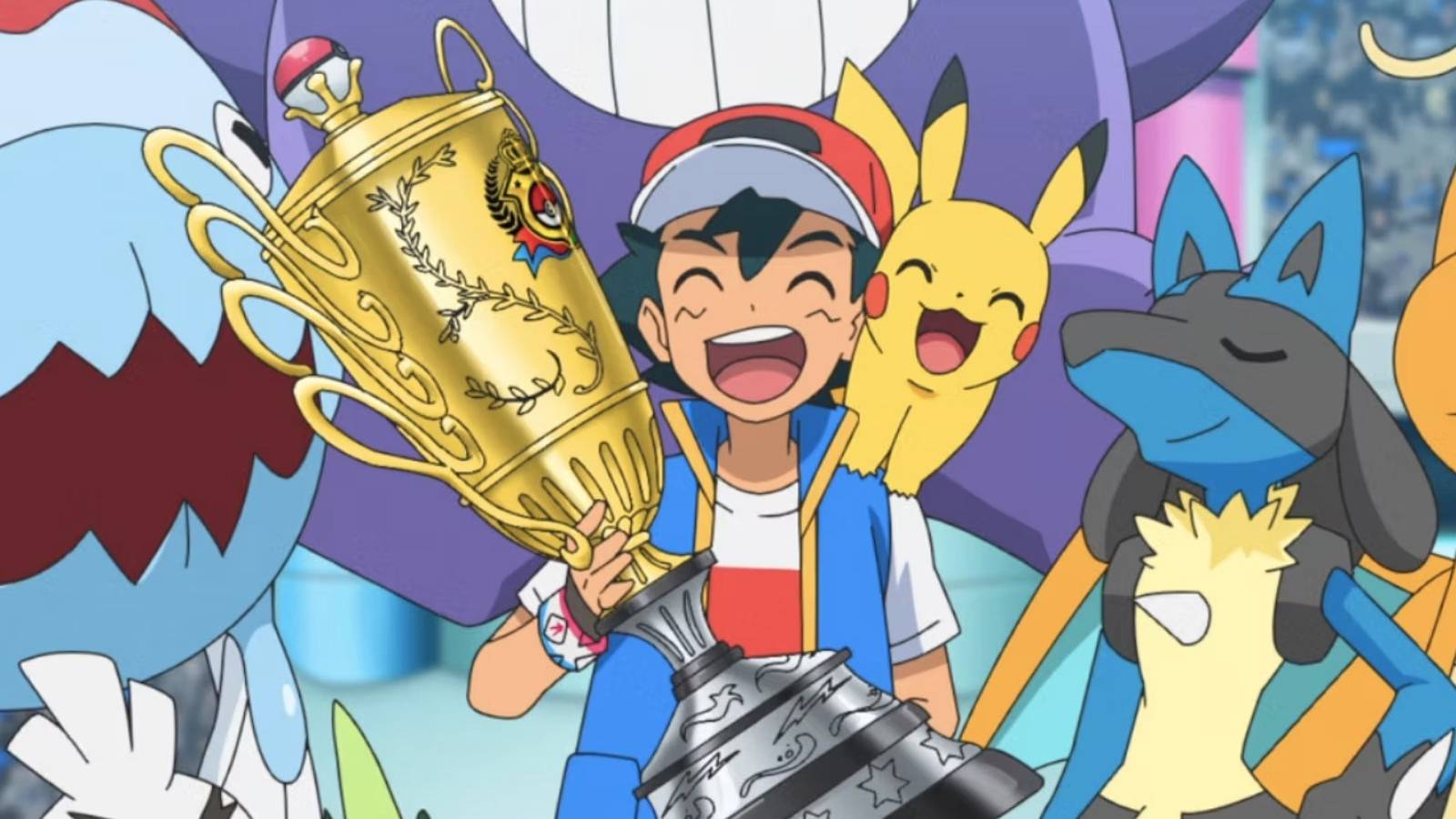 pokemon ash ketchum champion trophy