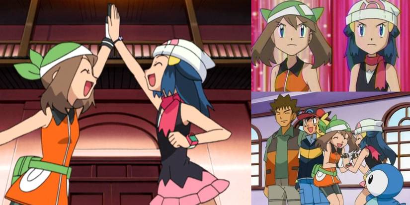 Pokemon May's Accomplishments After Leaving Ash Making Friends Dawn Tag Team