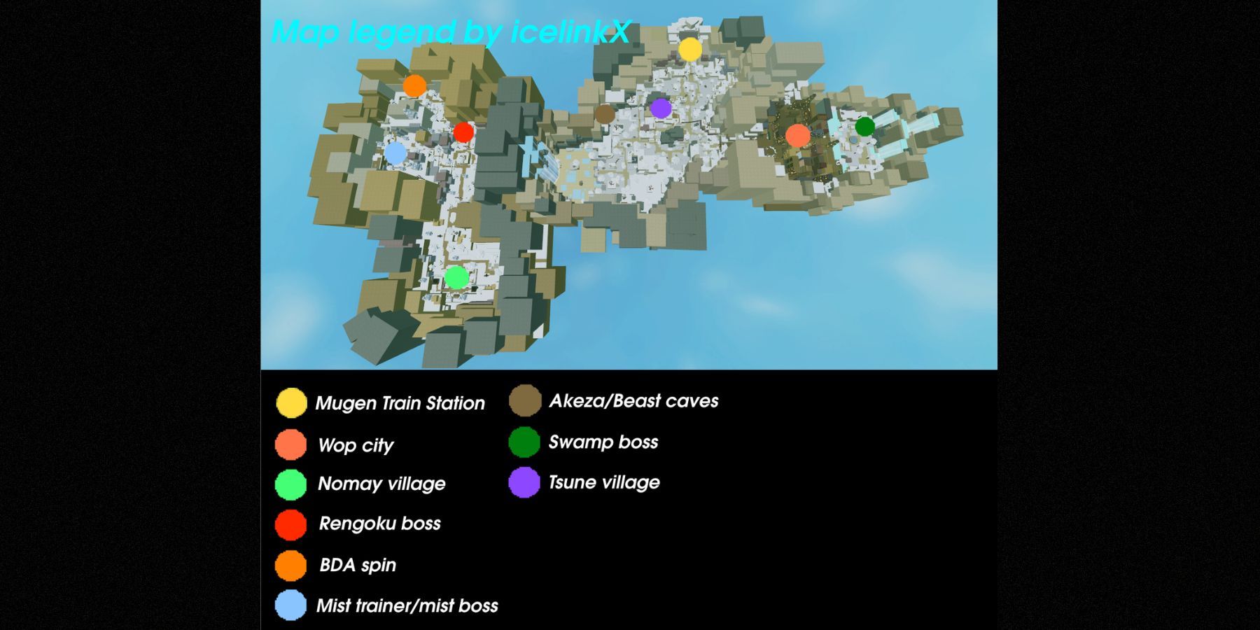 Project Slayers Map And All Locations 6 