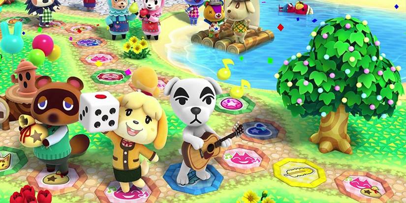 Promo art featuring characters in Animal Crossing Amiibo Festival