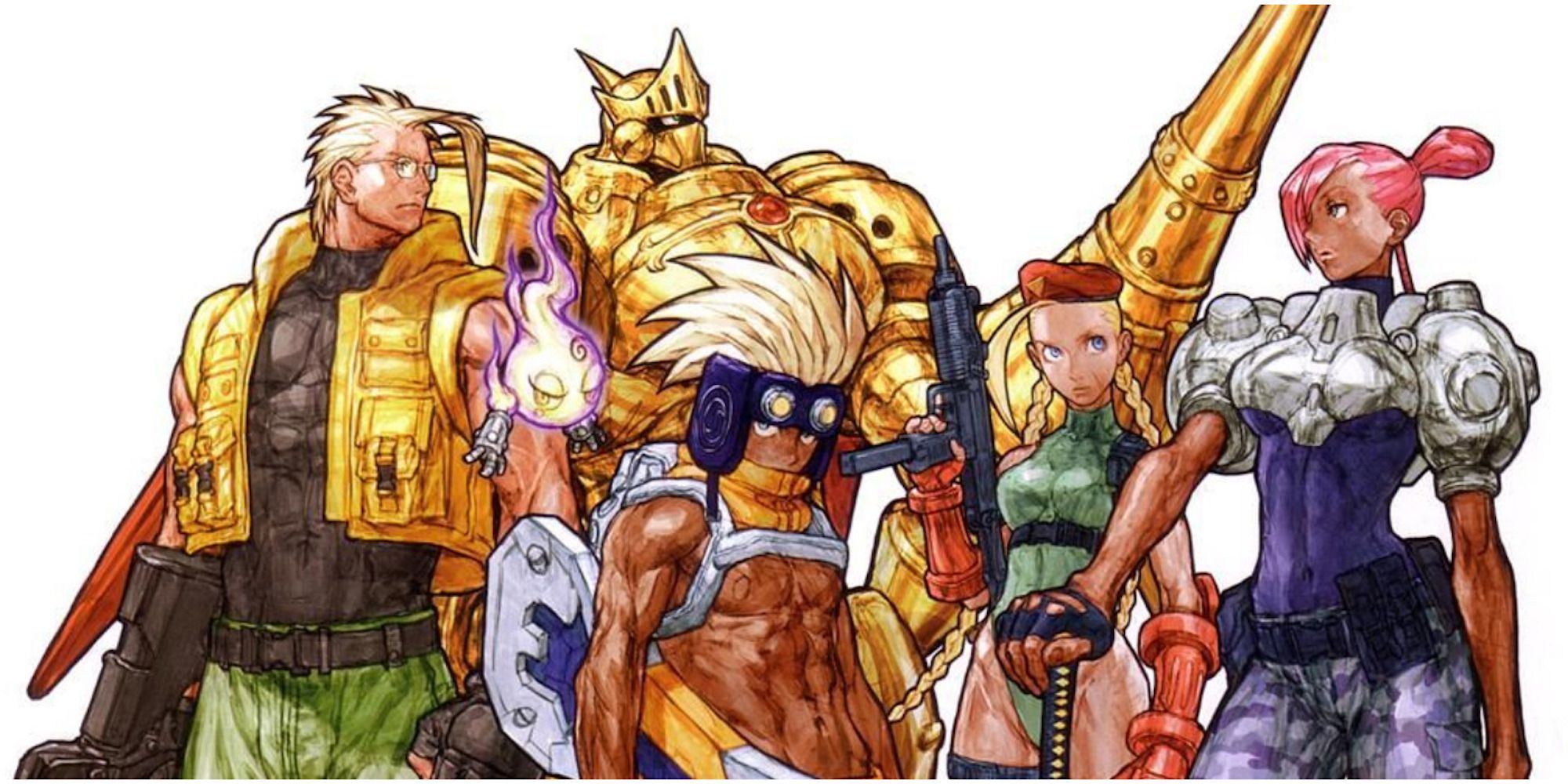 Promo art featuring characters in Cannon Spike