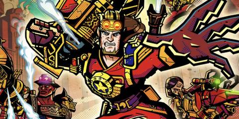 Promo art featuring characters in Code Name Steam