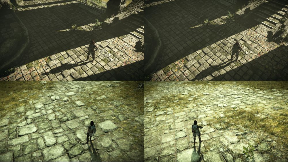 shadow of the colossus remake on PS5 fix comparison
