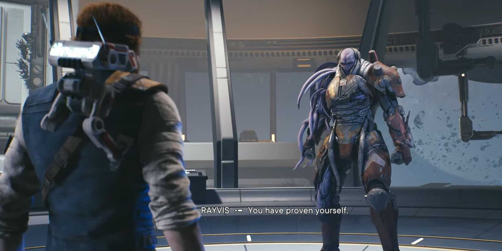 image showing rayvis a final boss in star wars jedi survivor.