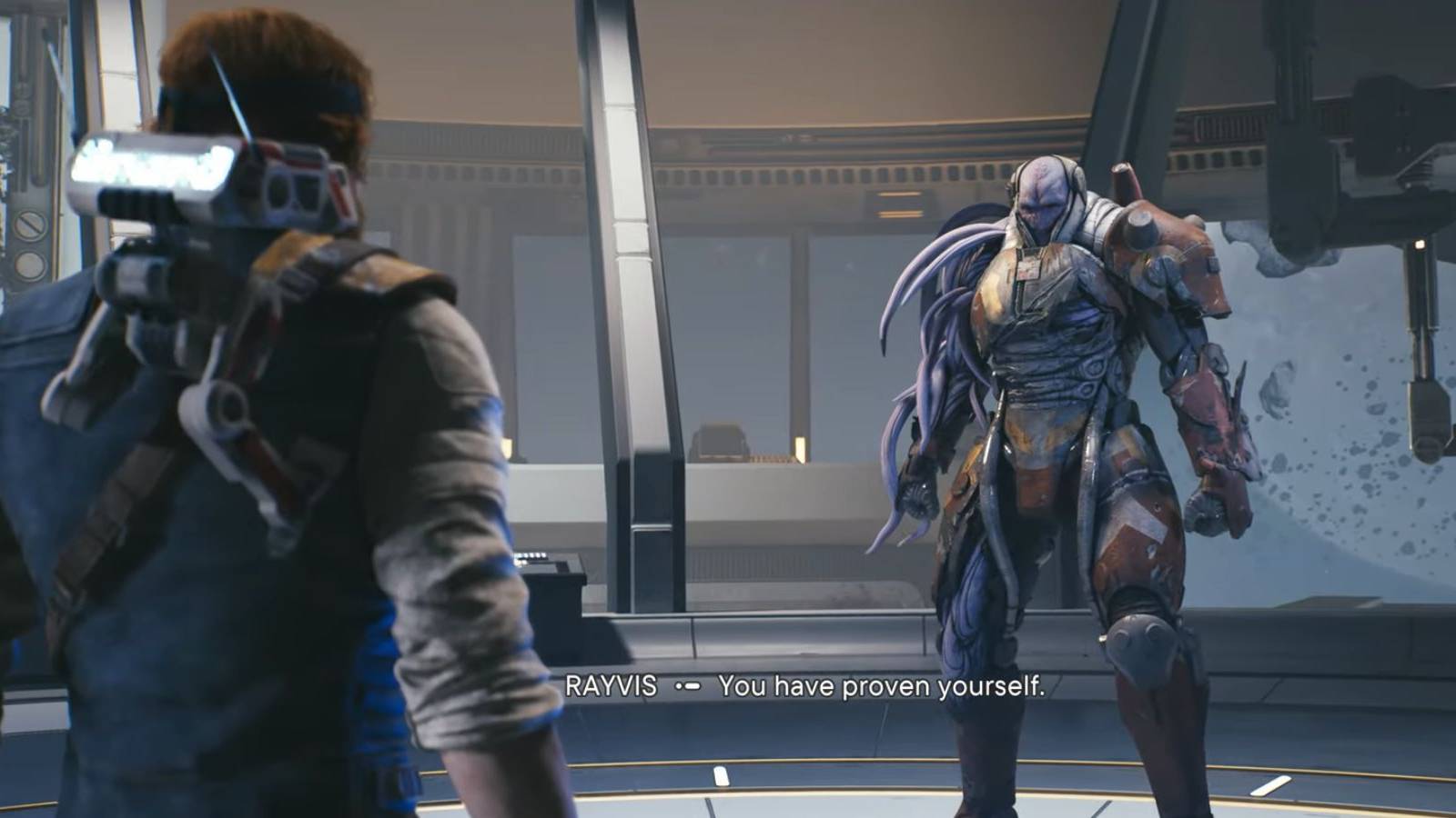 image showing rayvis a final boss in star wars jedi survivor.