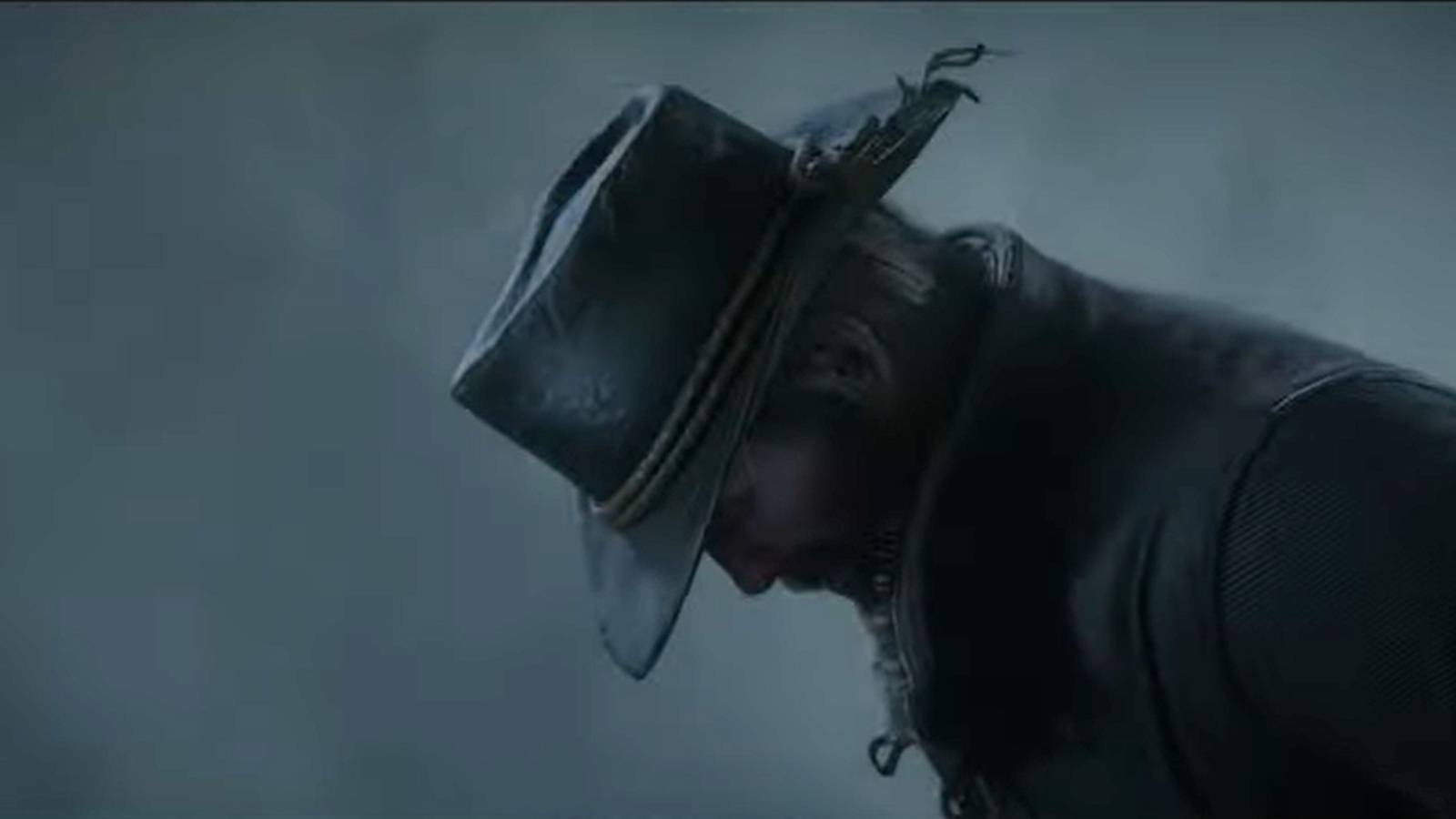 Side profile of Arthur Morgan and his hat from Red Dead Redemption 2