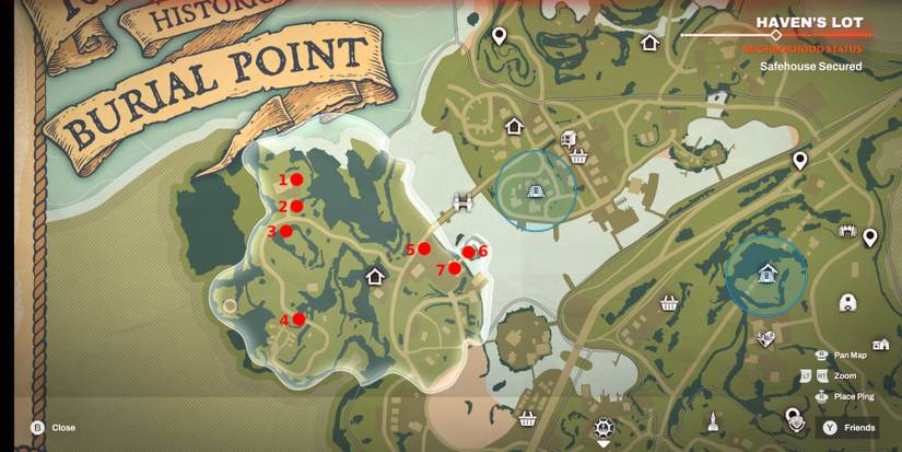 redfall burial point grave lock locations
