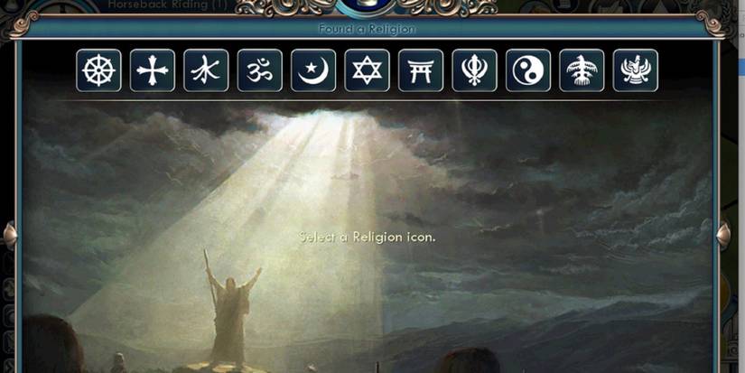 religion menu in civ 5