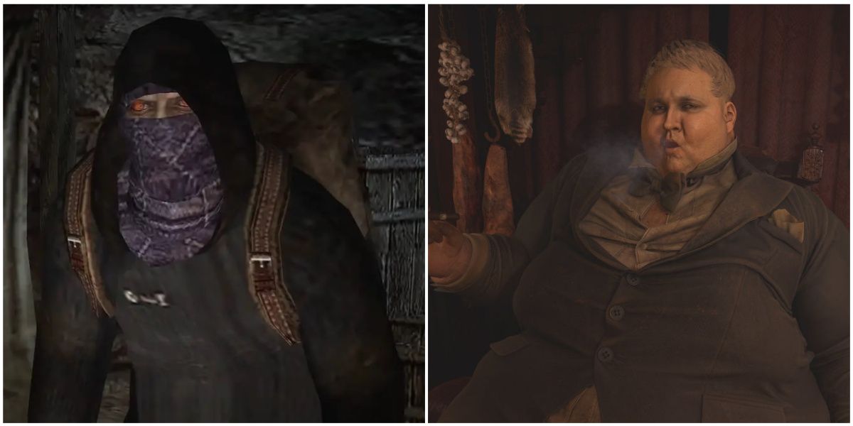 the merchant from RE4 and the duke from RE8