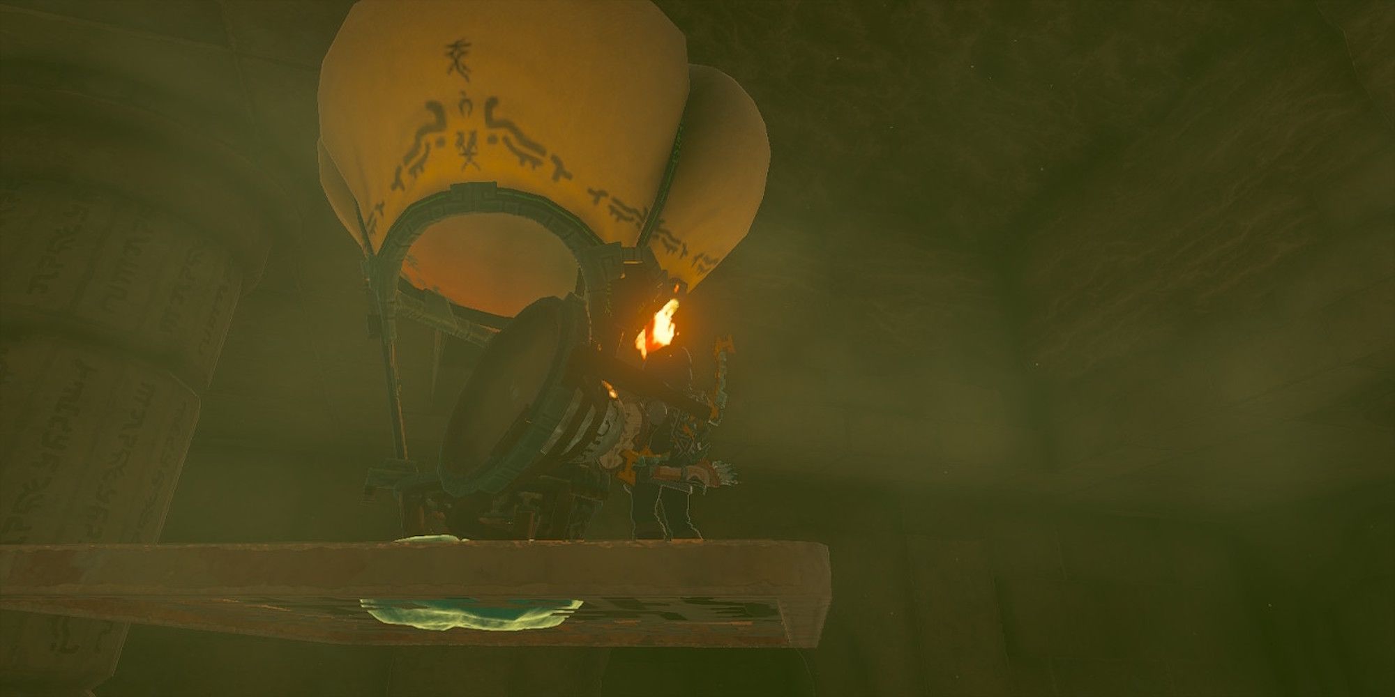 Riding a balloon in The Legend of Zelda Tears of the Kingdom
