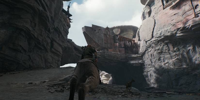 Riding a Nekko in Star Wars Jedi Survivor