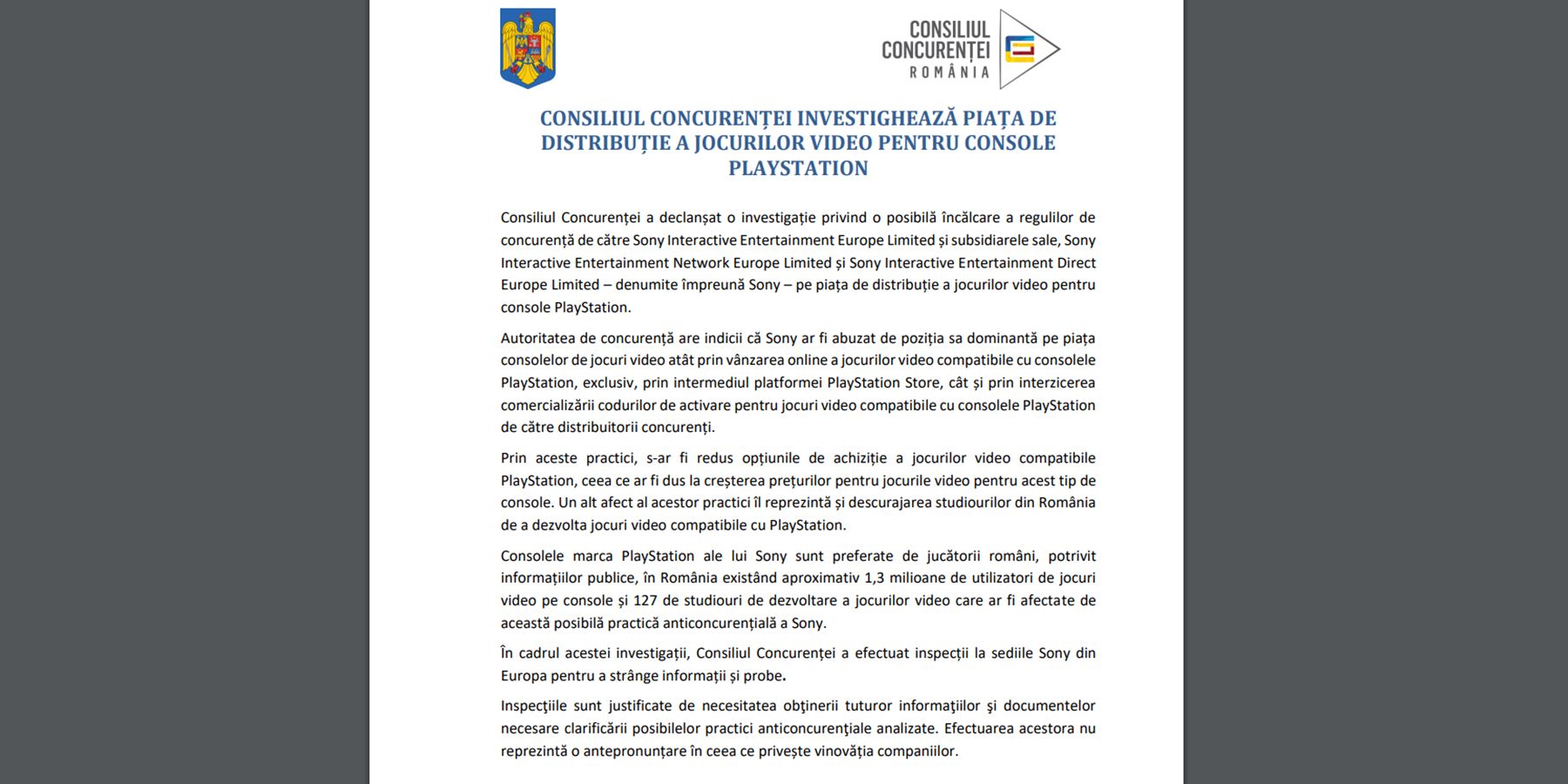 Sony Under Fire for Alleged PlayStation Market Abuse