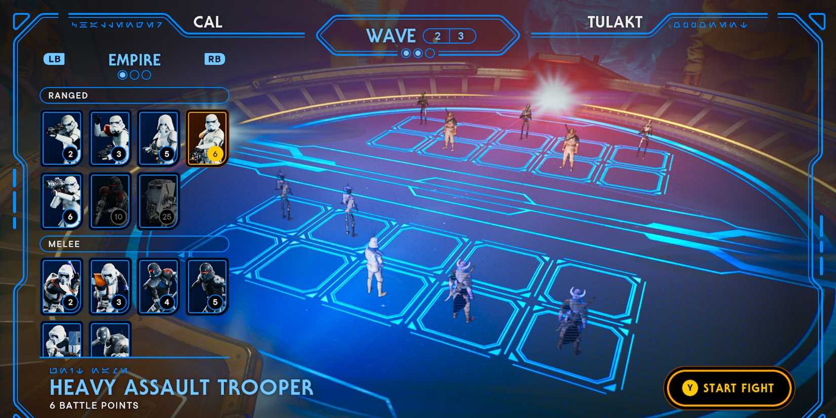 image showing how to beat the second round of tulakt fight in holotactics of star wars jedi survivor.