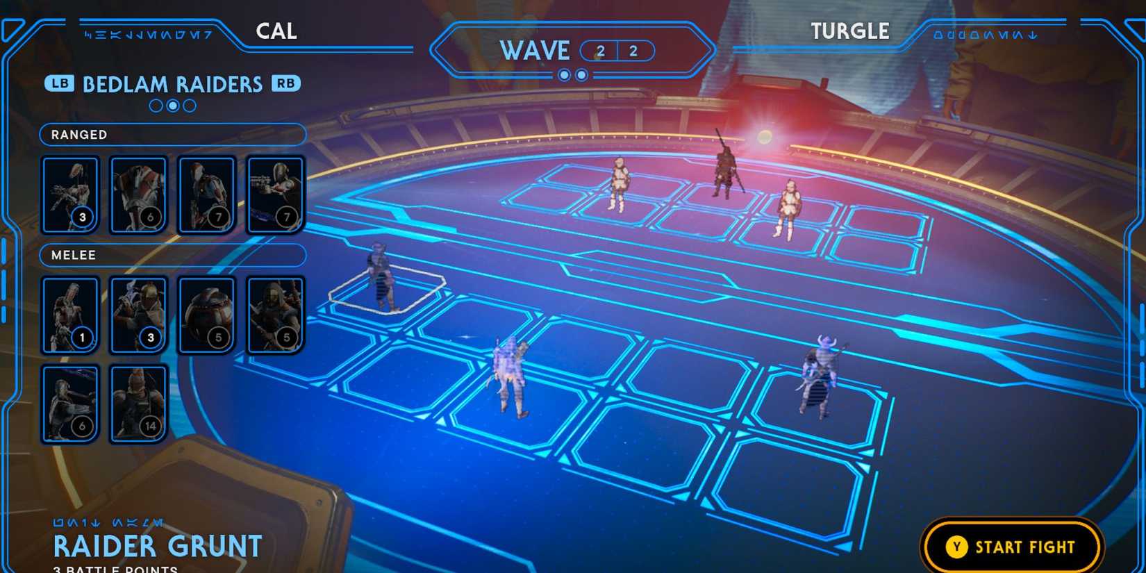 image showing how to beat the second round of turgle holotactics star wars jedi survivor.