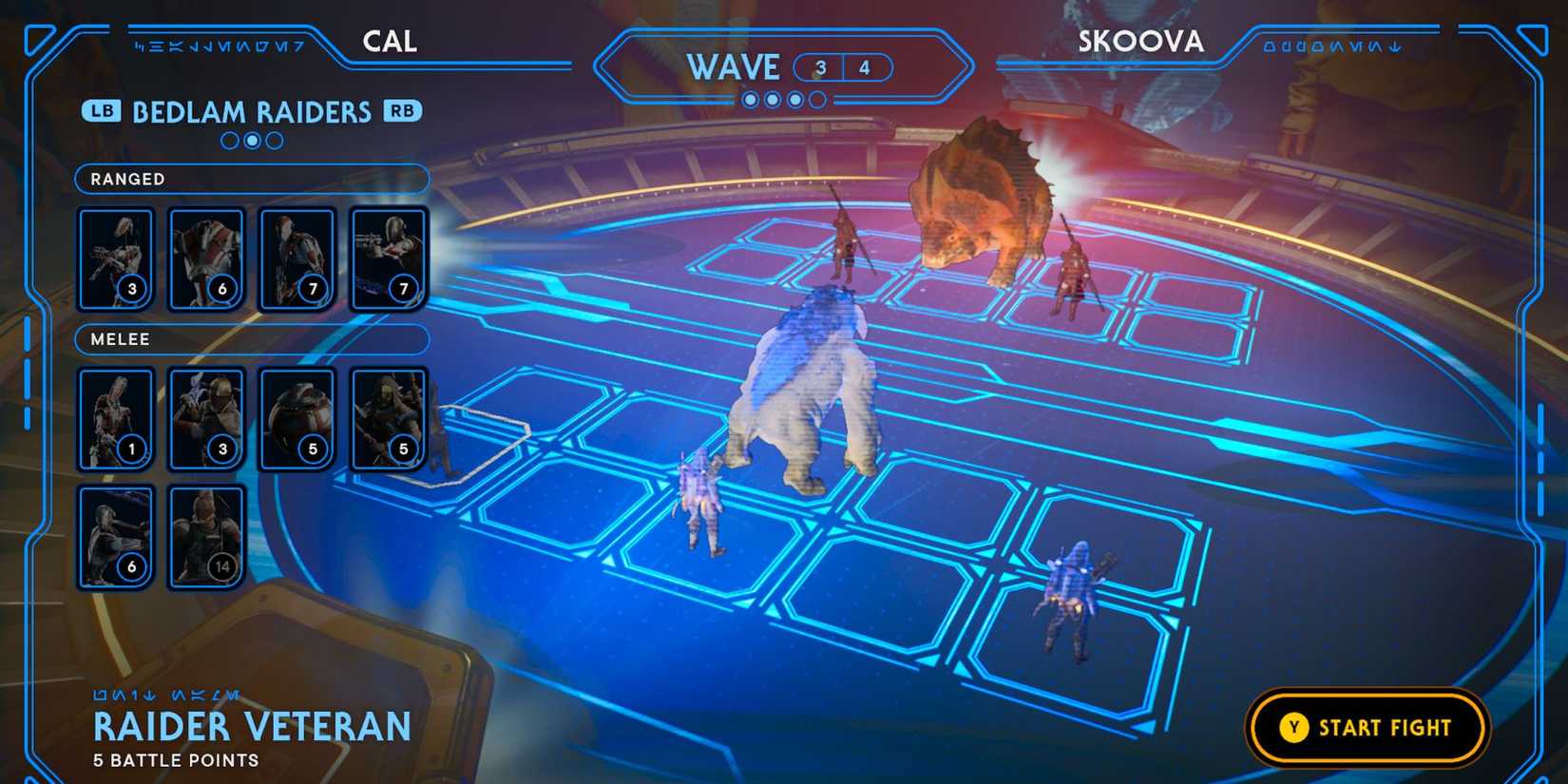 image showing how to beat the third round of skoova fight in holotactics of star wars jedi survivor.