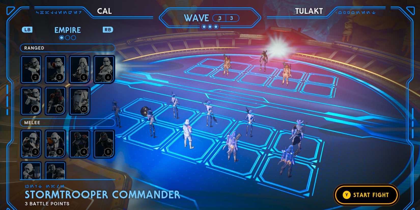 image showing how to beat the third round of tulakt fight in holotactics of star wars jedi survivor.