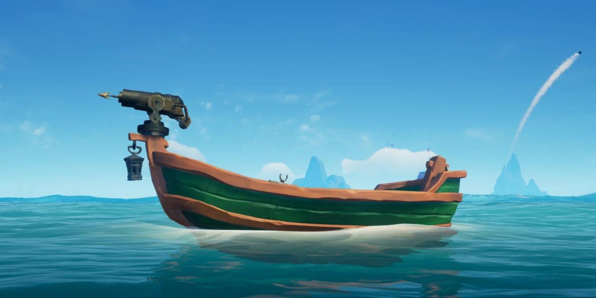 Row Boat In Sea Of Thieves