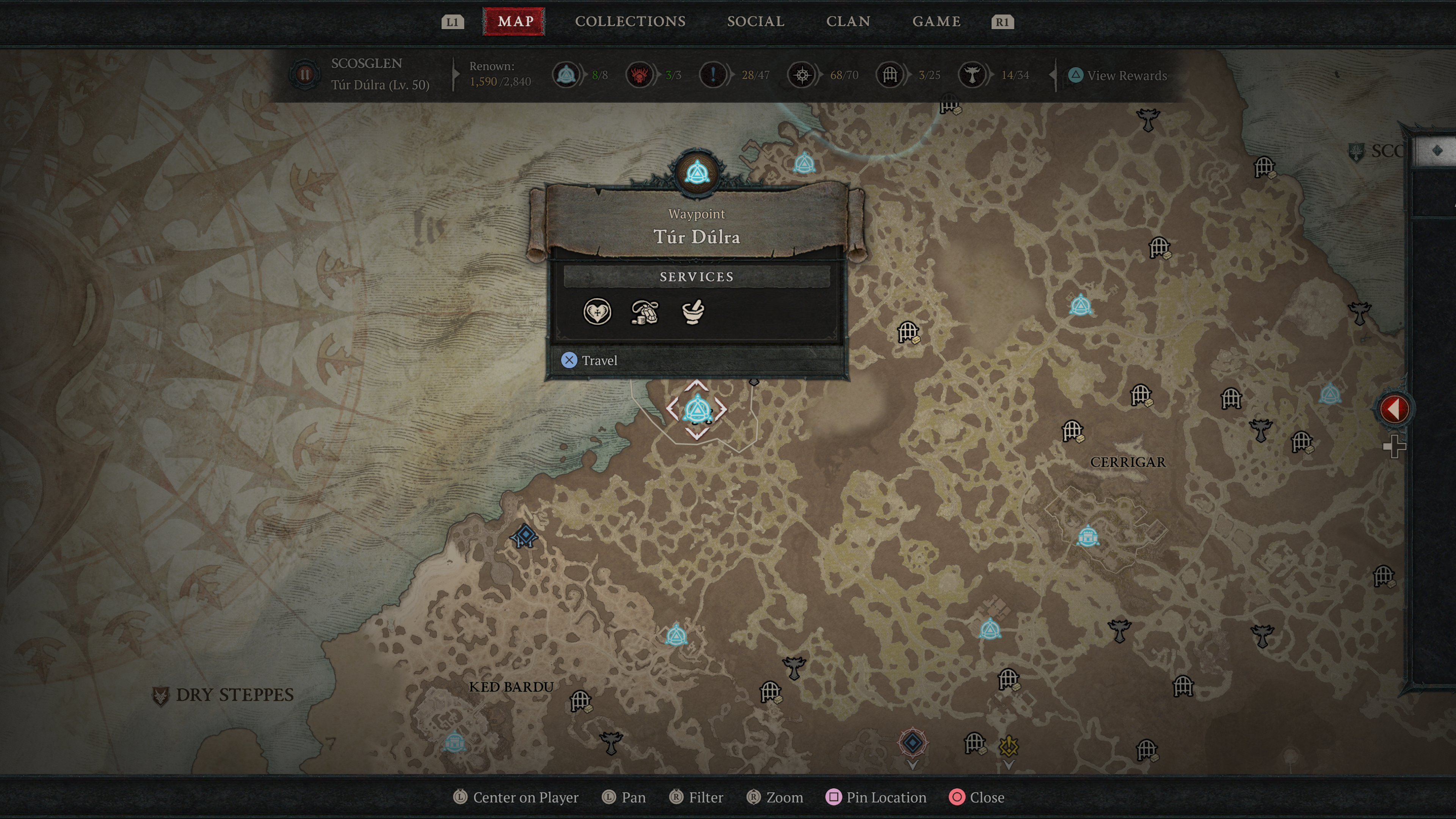 Scosglen Waypoints in Diablo 4 Tur Dulra