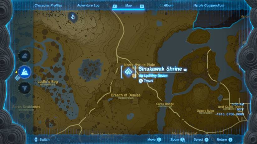 zelda tears of the kingdom sinakawak shrine