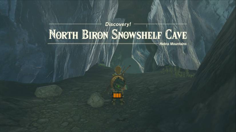 zelda tears of the kingdom north biron snowshelf cave