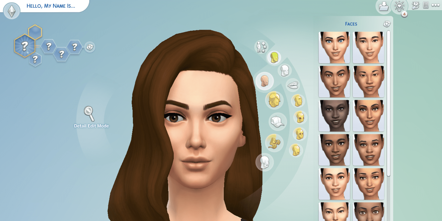 The Sims 4 CAS