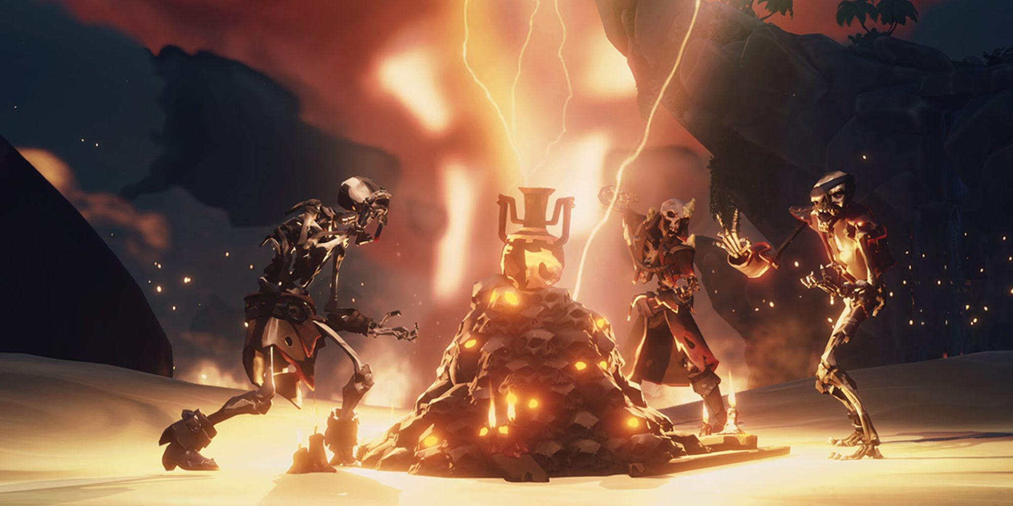 Sea of Thieves Skeletons at Ashen Wind Event