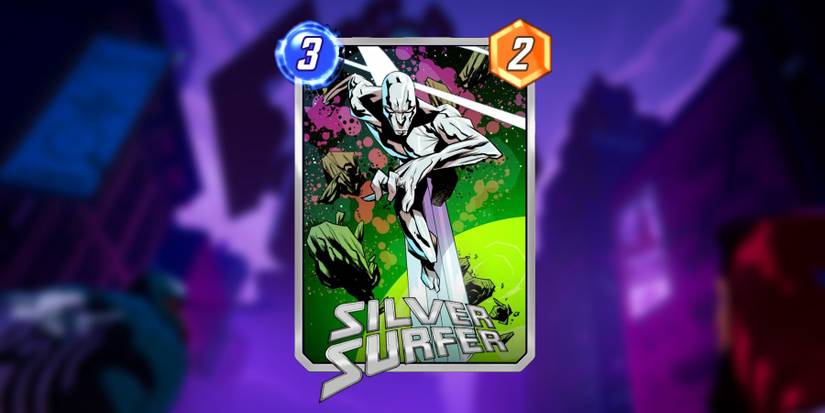 image showing the silver surfer card in marvel snap.