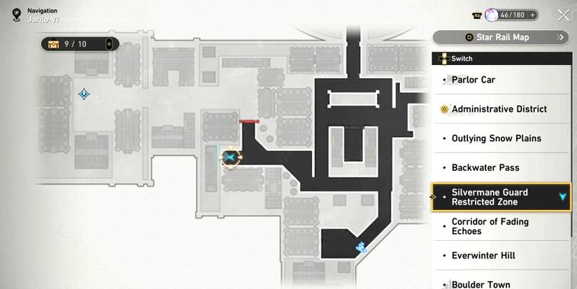 silvermane guard restricted zone chest 4 location in honkai star rail